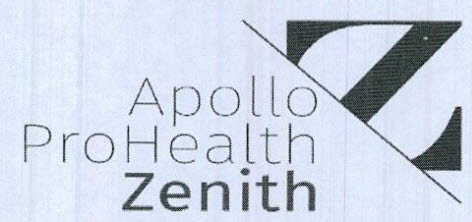 Apollo Pro Health Zenith Device mark 4444909 Trademark
