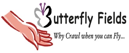 Butterfly Fields With Tagline Why Crawl When You Can Fly... Device mark 4453662 Trademark