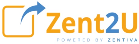 Zent2u Powered By Zentiva (logo) Device mark 4454766 Trademark